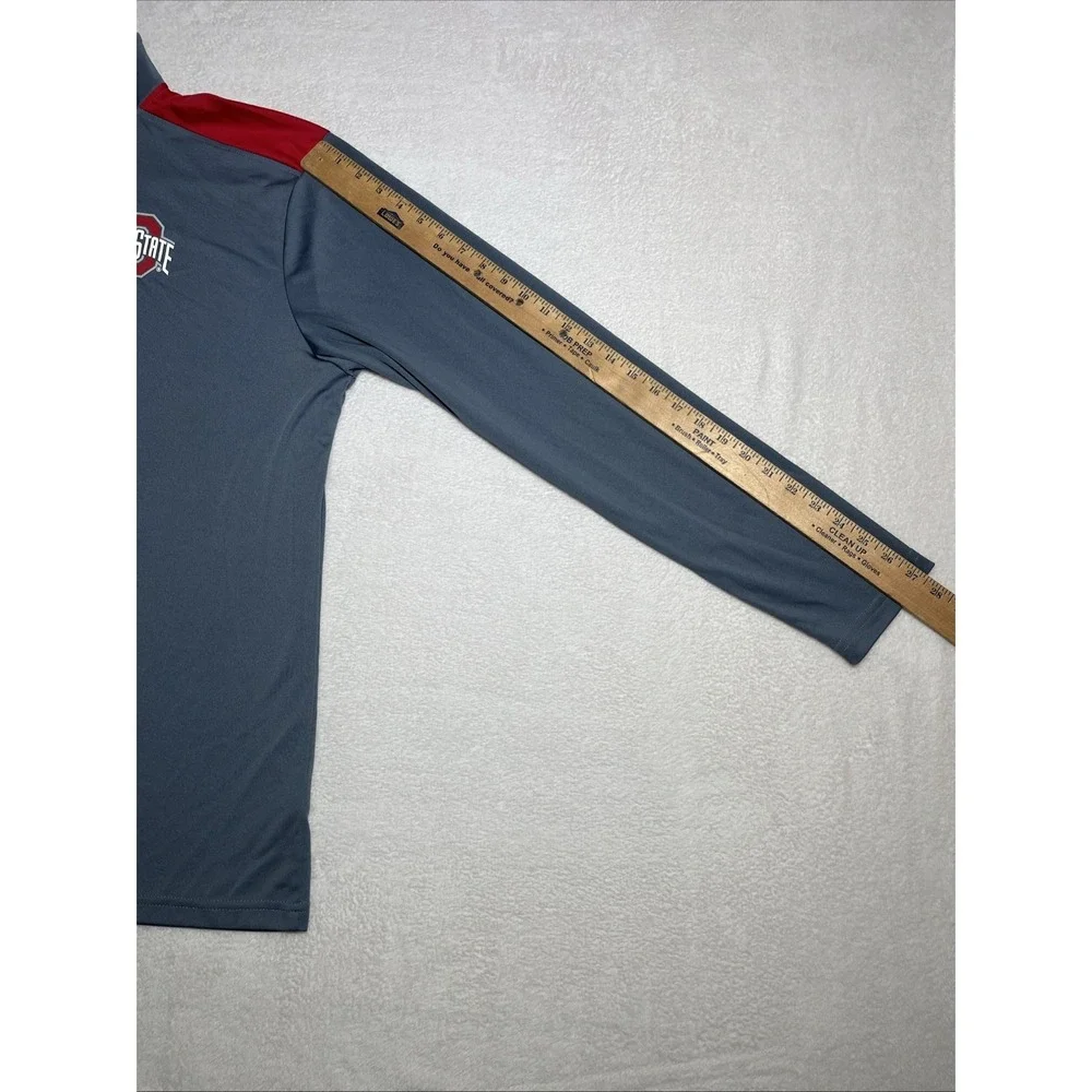 Ohio State Buckeyes 1/4 Zip Men's XL Pullover By Scarlett & Gray EUC Football